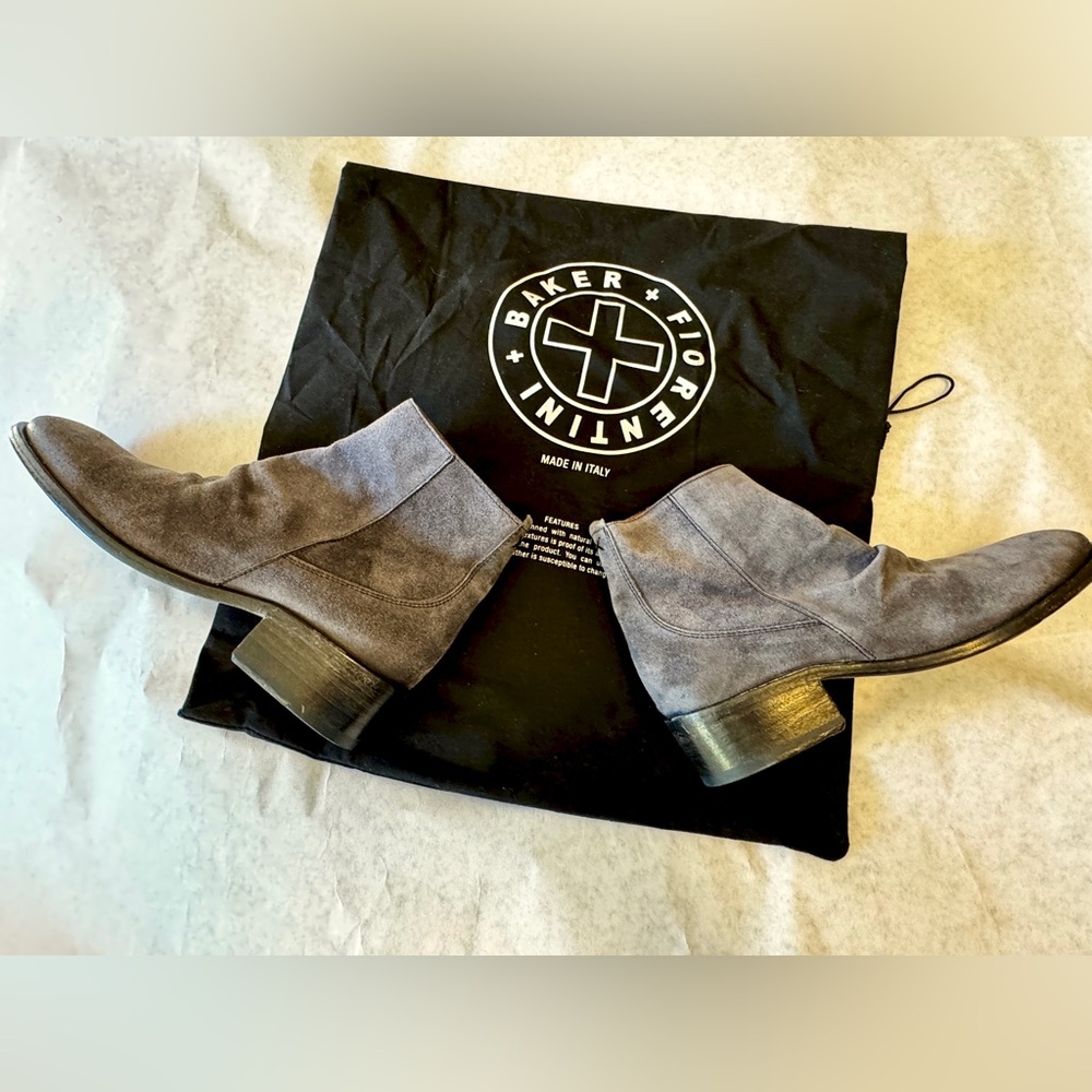 Fiorentini and Baker Lorella in Grey Blue Suede, size 39